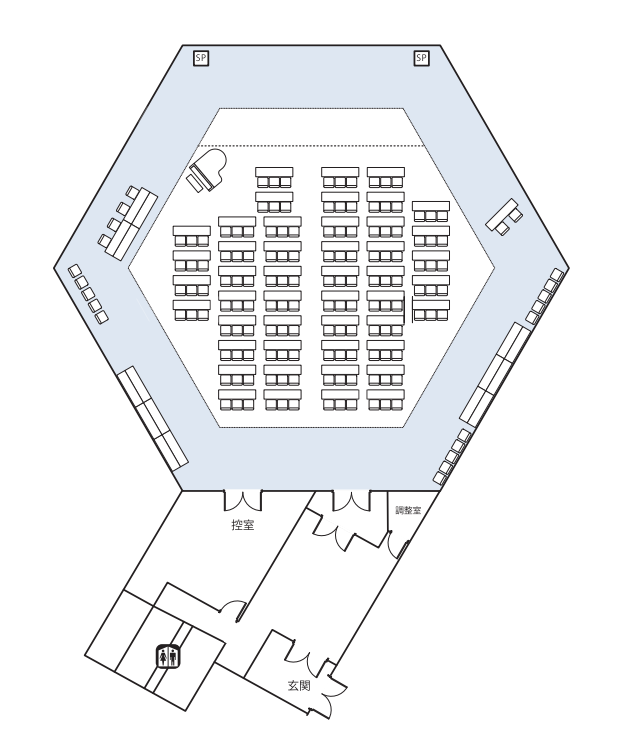 ホールレイアウト