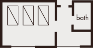 デラックストリプルの内観図