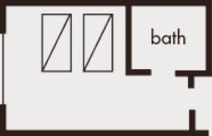 デラックスツインの内観図