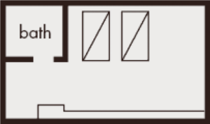 スーペリアツインの内観図
